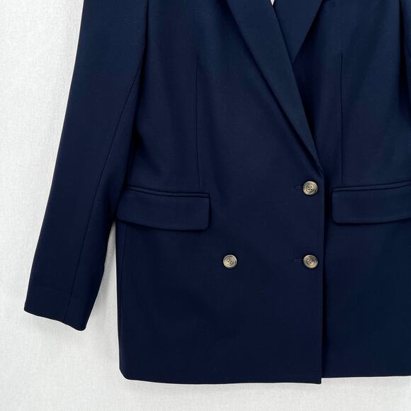 SOMETHING NAVY Danielle Double Breasted Blazer Womens XL Navy Blue Jacket NWT - Picture 6 of 14